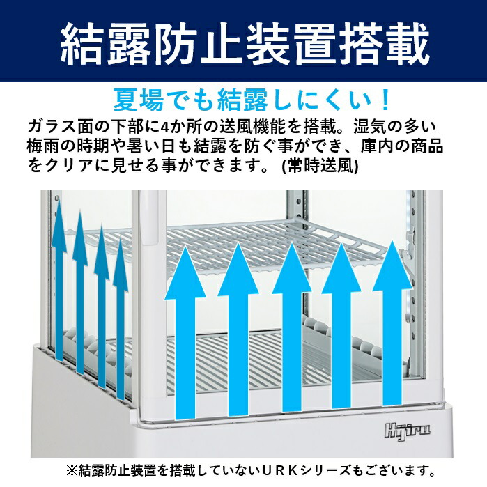 楽天市場】【立春セール！】 100L 白 4面ガラス 冷蔵ショーケース 卓上
