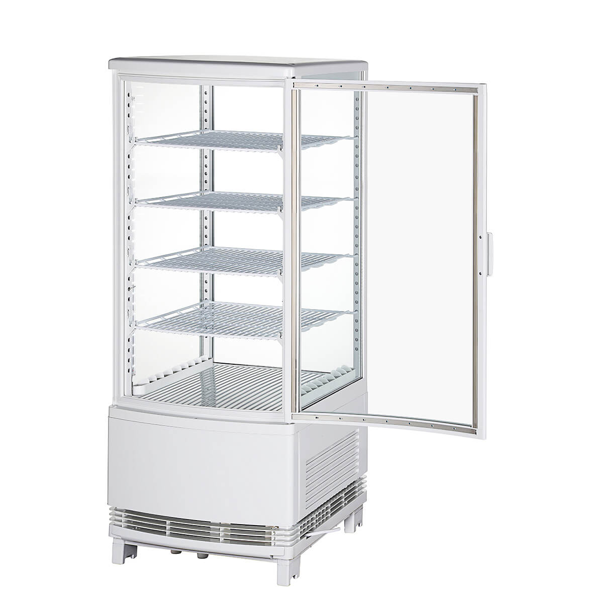 楽天市場】【2月目玉商品！】 100L 白 4面ガラス 冷蔵ショーケース