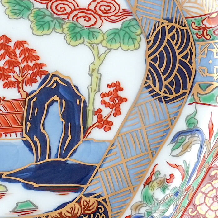 楽天市場】有田焼 復刻古伊万里 錦色絵六角焼皿18cm 【全国送料無料