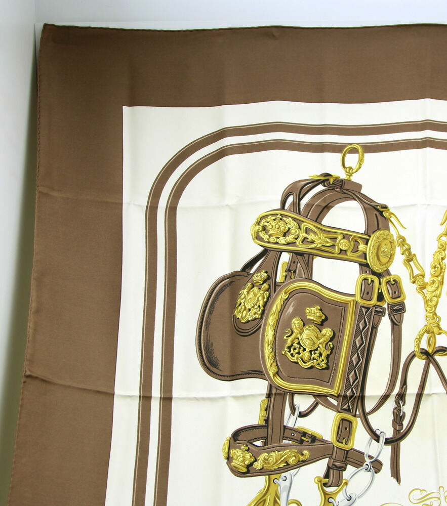 楽天市場】【楠本質店/元住吉】エルメス スカーフ カレ90「BRIDES de