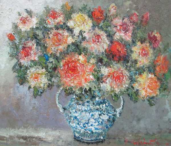 楽天市場】「薔薇」渡部ひでき F10サイズ油彩画[油絵]（直筆油彩画