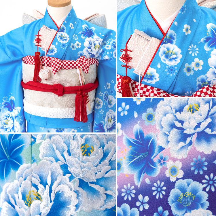 楽天市場】【レンタル】七五三 着物 7歳 四つ身セット(結び帯セット