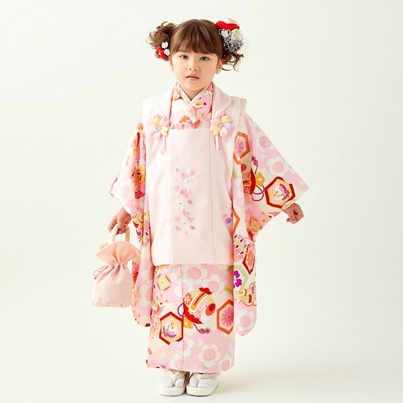 楽天市場】【レンタル】[七五三 着物 3歳 女の子] 三歳 「K163 式部