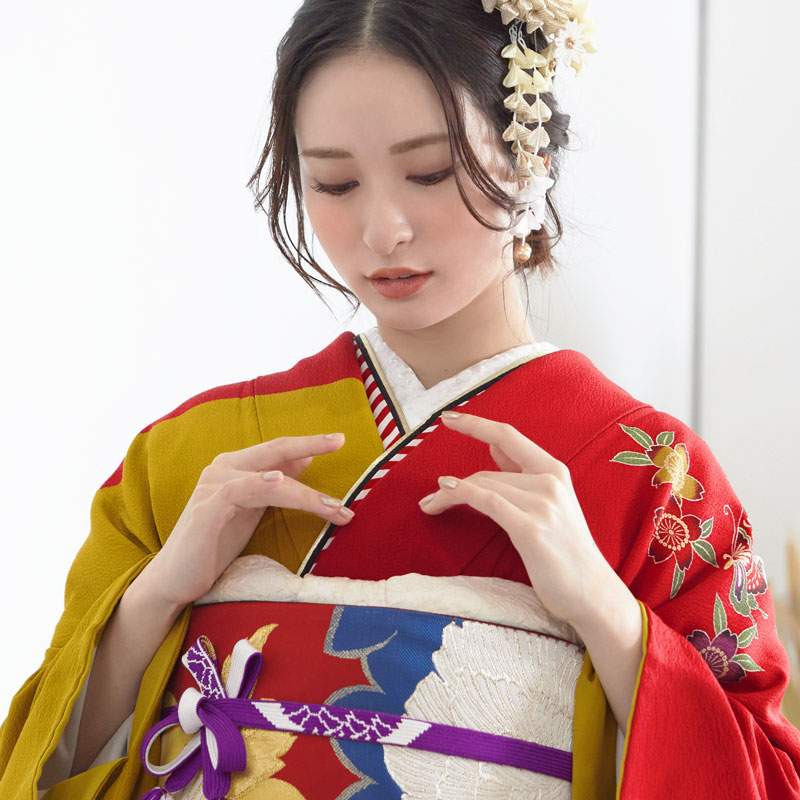 楽天市場】成人式早割クーポン10％オフ【振袖 レンタル】RS763 正絹 金