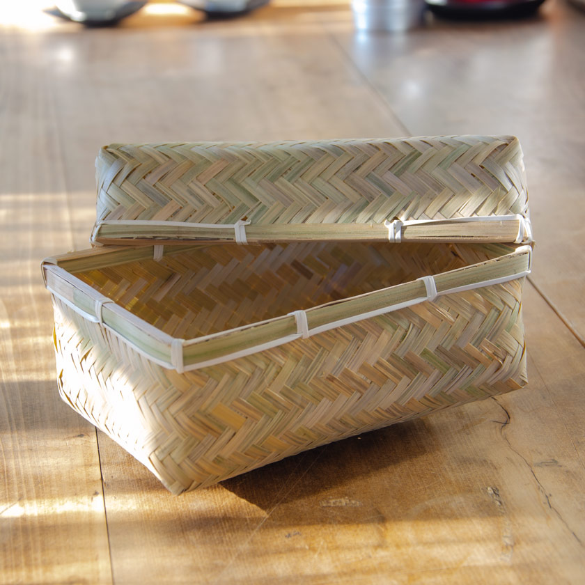 楽天市場】竹籠 小物 収納容器 200x135x85mm : 茶和家 木村園 楽天市場店