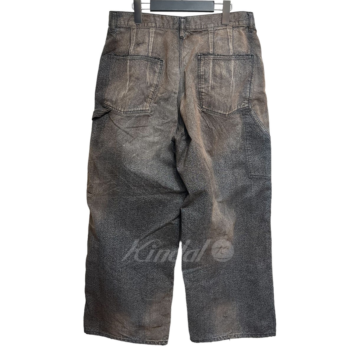 ancellm BLACK HEATHER PAINTER PANTS (1)