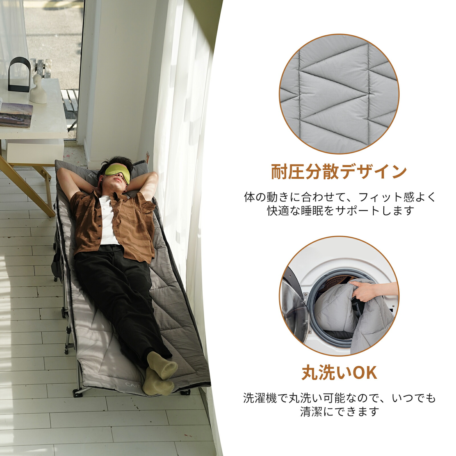 楽天市場】【15%OFFクーポン】KingCamp コット用マット 折りたたみ 超