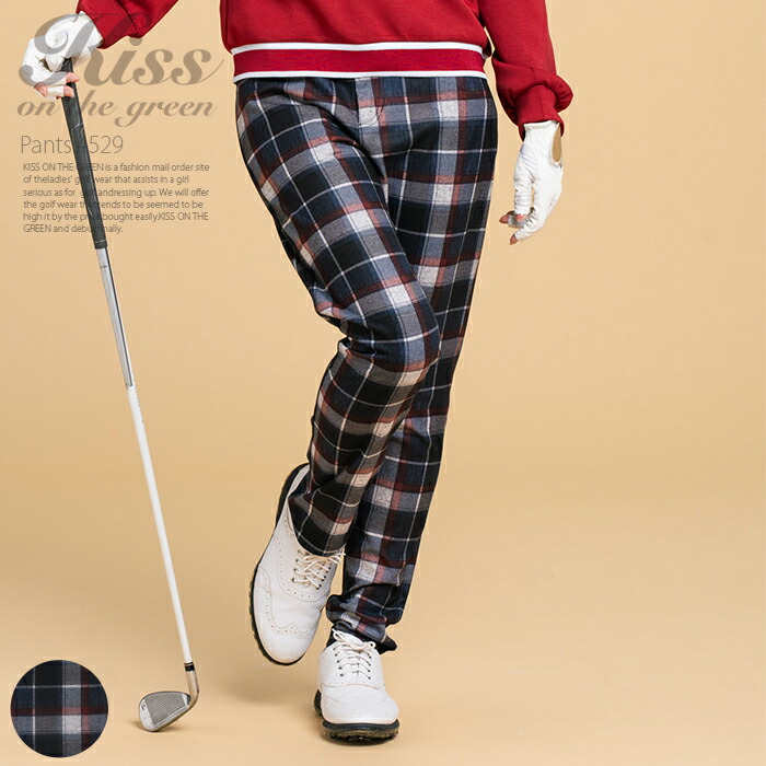 NO COFFEE × CLUBHAUS チェックパンツ ゴルフ ロゴ XS NO COFFEE