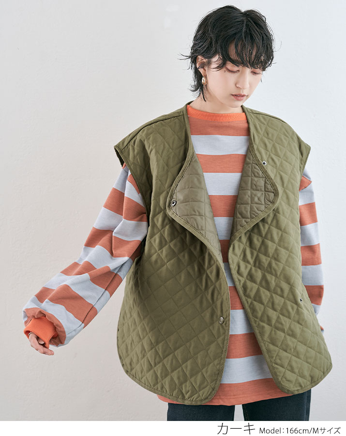 楽天市場】【OUTLET SALE】ベスト《2wayキルティングオーバーベスト 全