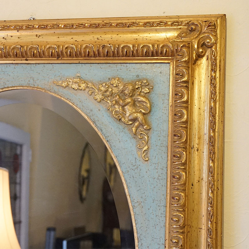 楽天市場】鏡 壁掛け アンティーク イタリア製 鏡 ミラー クラシック