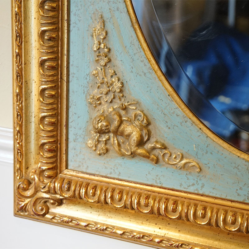 楽天市場】鏡 壁掛け アンティーク イタリア製 鏡 ミラー クラシック