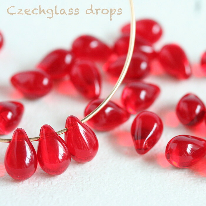 楽天市場】【最大15%OFFクーポン】チェコガラスビーズ ドロップ 約9