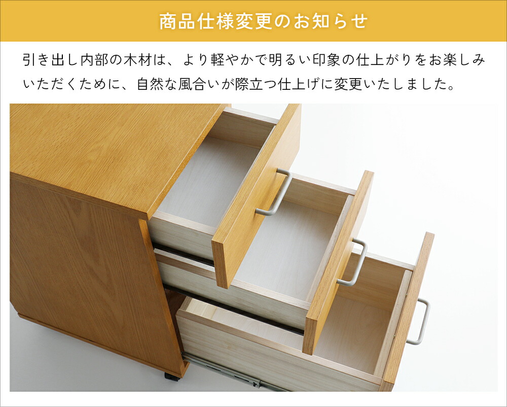 楽天市場】デスクワゴン 3段 幅34cm ワゴン キャスター付き サイド