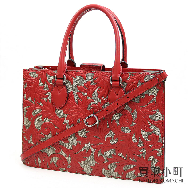 GUCCI レッド ハンドバッグ 匿名配送 GUCCI レッド ハンドバッグ 匿名配送