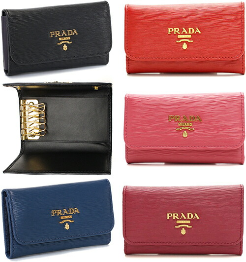 楽天市場】PRADA プラダ レザー6連キーケース型押しサフィアーノ