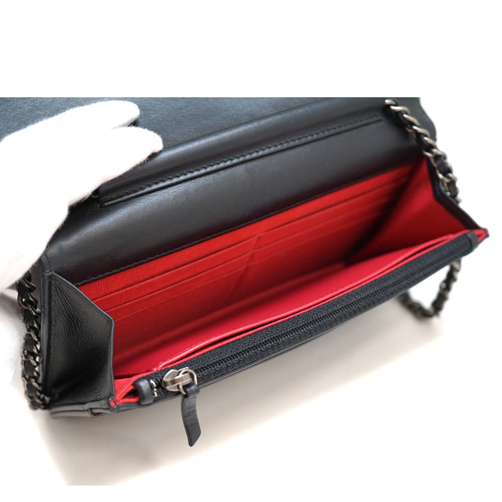 楽天市場】CHANEL【シャネル】A84389 チェーンウォレット レザー