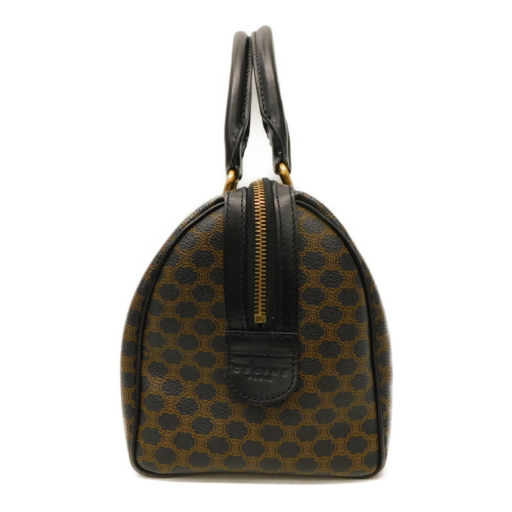 楽天市場】CELINE セリーヌマカダム ミニボストンバッグ 黒 ブラック