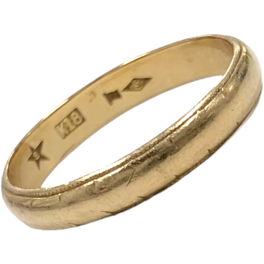 楽天市場】［南店］ 【極美品】 かまぼこリング K18 750 約14号 約3.2g