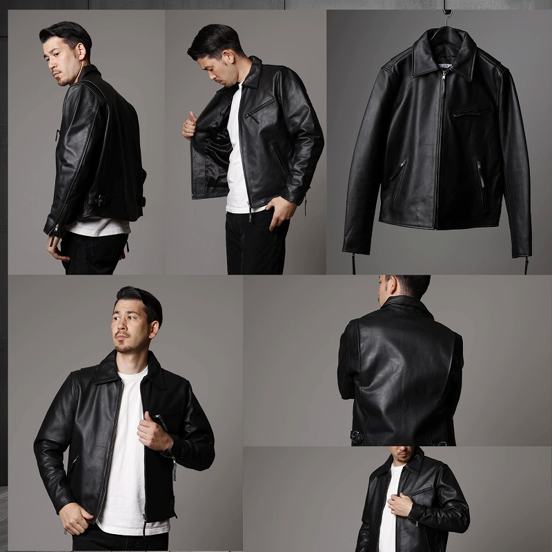 楽天市場】革ジャン メンズ レザージャケット 牛革 本革 トラッカー