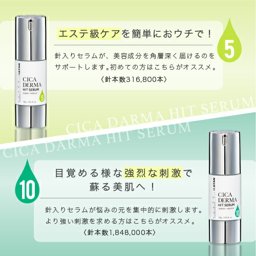 楽天市場】KATAN CICA ダーマヒットセラム10 30g シカ ニードル