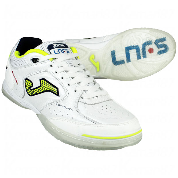 TOP-FLEX フットサルシューズ ホワイト/オレンジ/ブルー TOP-FLEX