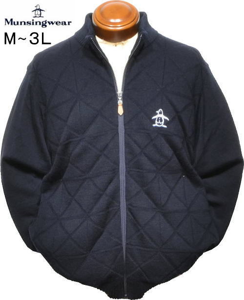 楽天市場】マンシングウエア 前開きセーター メンズ MG5FST81M M