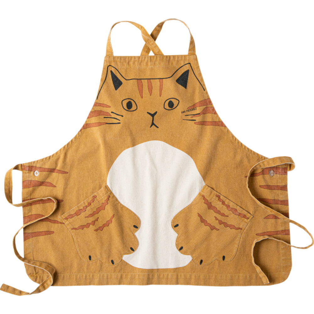 楽天市場】AND PACKABLE アンドパッカブル エプロン 猫 定番 カフェ