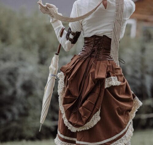 楽天市場】スチームパンク コルセット ガードル ベルト 茶色 ブラウン