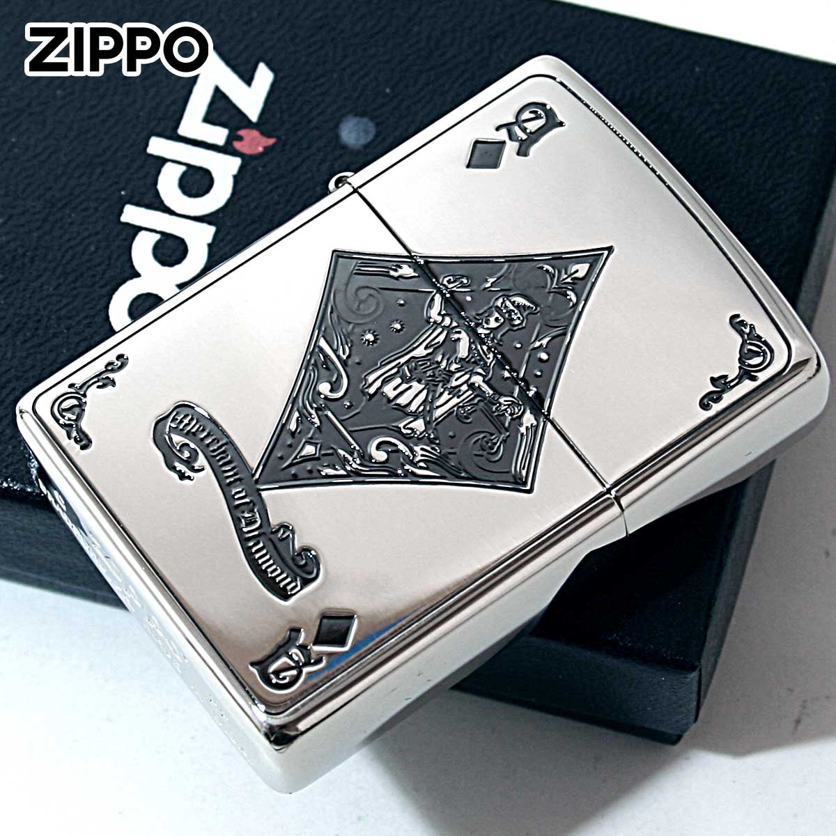 楽天市場】Zippo ジッポー デビル トランプ ダイヤ シルバー Devil