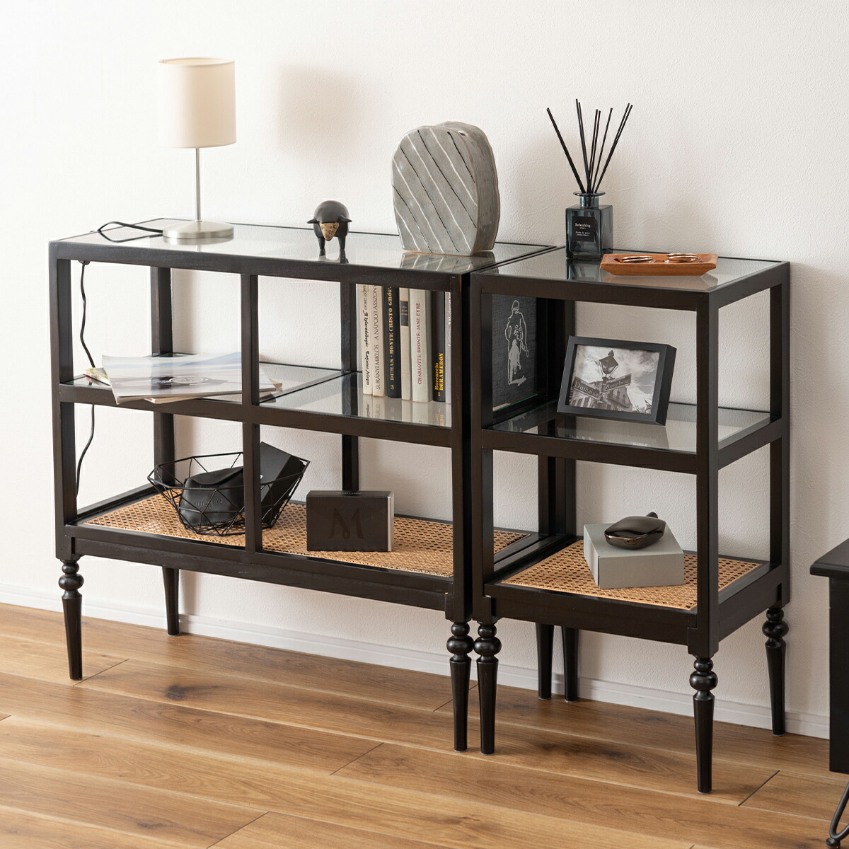 楽天市場】サイドテーブル オープンシェルフ シェルフ テーブル 収納