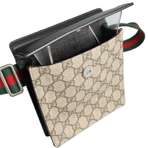 楽天市場】グッチ GUCCI ボディバッグ メンズ ベージュ エボニー