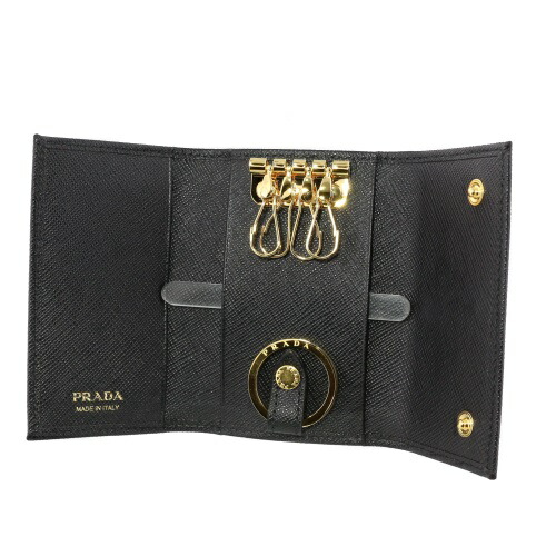 楽天市場】プラダ PRADA キーケース レディース ブラック 1PG004 QHH