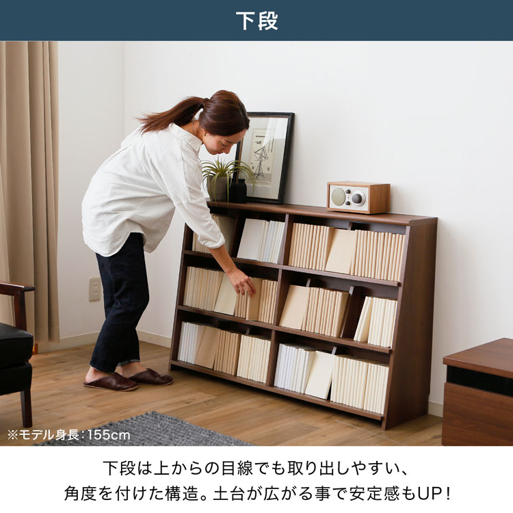 楽天市場】本棚 スリム おしゃれ 大容量 薄型 高さ121 コミック 漫画