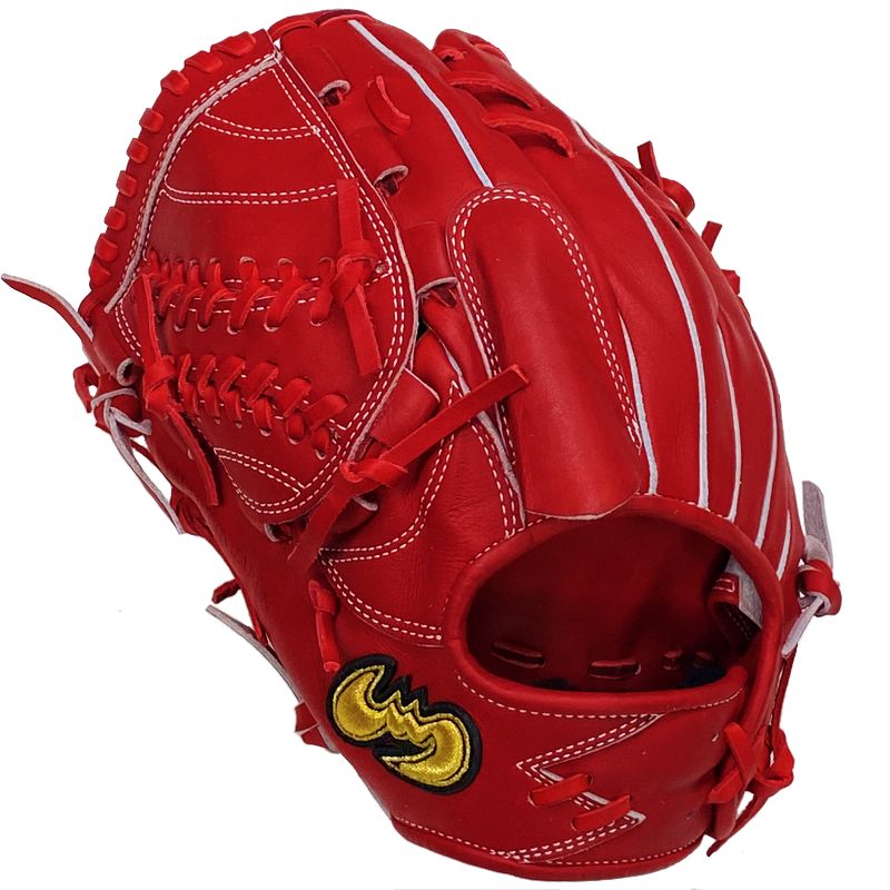 最終値下げです。これ以上は下げません。 ジームス レザー 赤 軟式