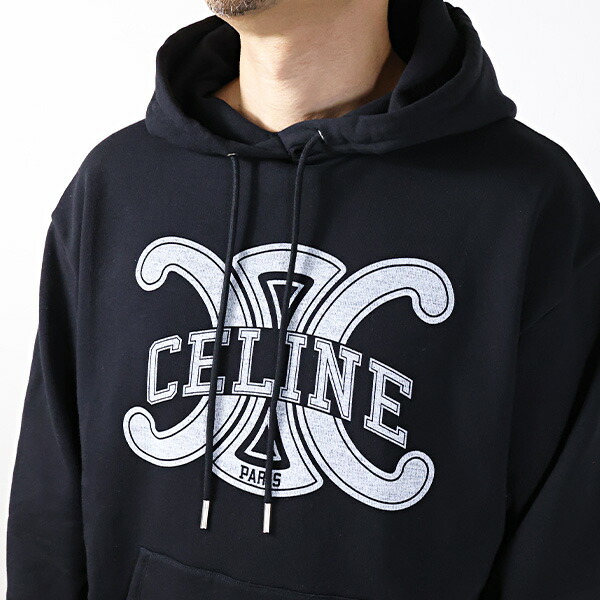 楽天市場】CELINE セリーヌ パーカー Logo Loose Hoodie RY0JH670Q