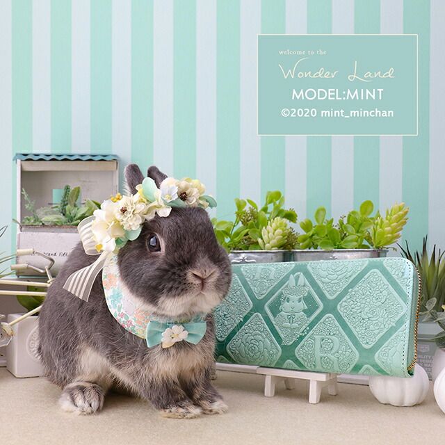 楽天市場】「うさぎの植物屋さん」長財布 レディース うさぎ