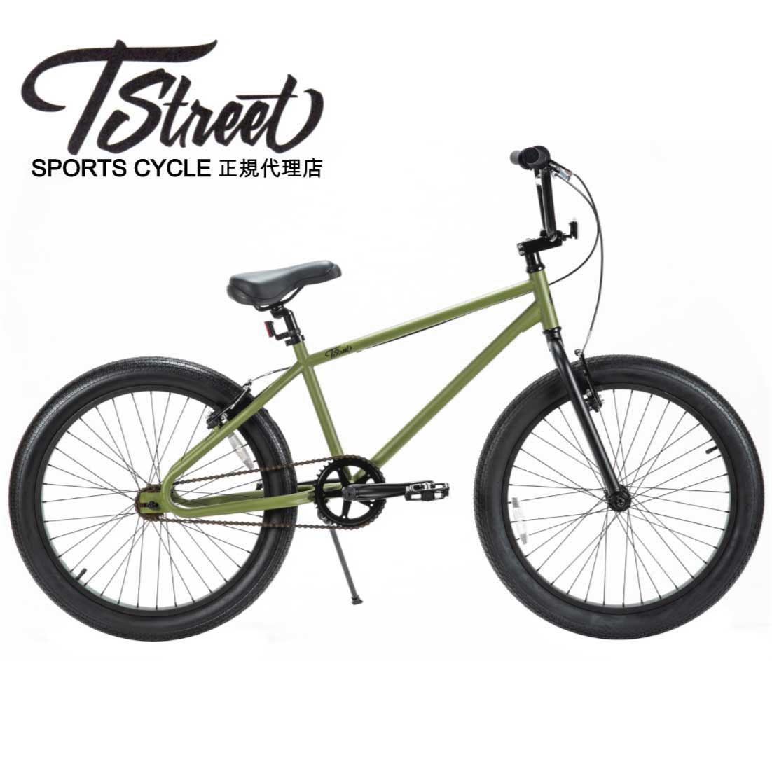 楽天市場】自転車 通販 T-STREET 24-T アーミーグリーン セミファット