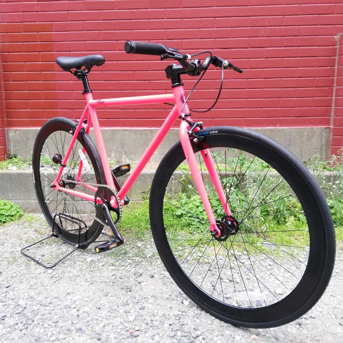 楽天市場】自転車 通販 T-STREET-1SP ネオンピンク クロスバイク 700C