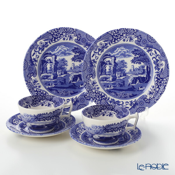 楽天市場】スポード ブルーイタリアン トリオセット ペア SPODE