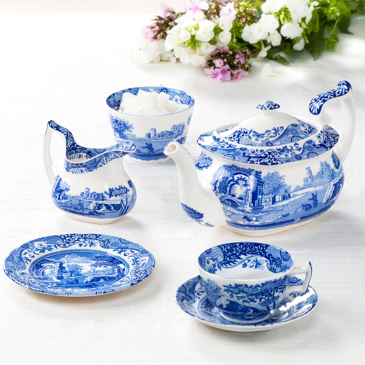 楽天市場】スポード ブルーイタリアン トリオセット ペア SPODE