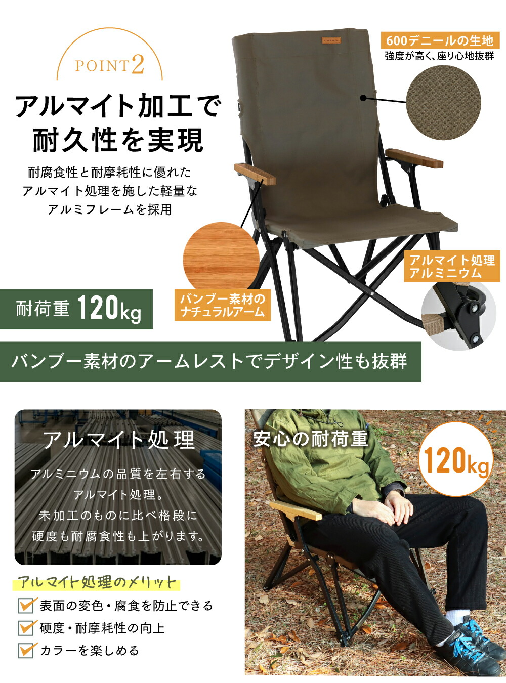 楽天市場】【全品10%OFFクーポン！23日1時59分迄】アウトドアチェア