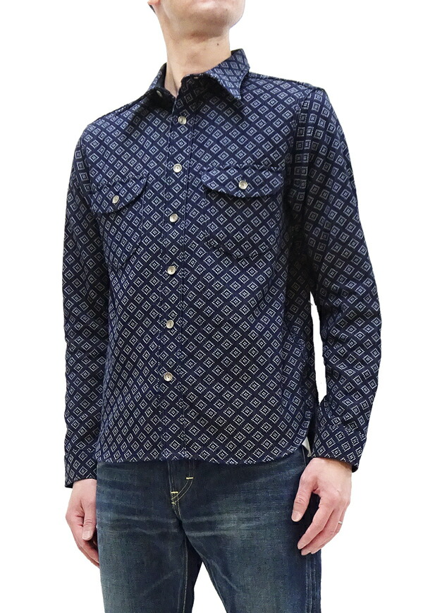 楽天市場】サムライジーンズ 刺子 長袖シャツ SSS23-SSK Samurai Jeans