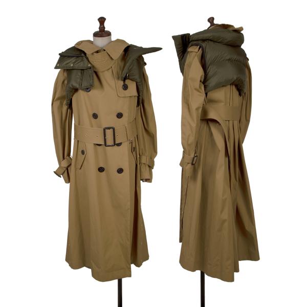 楽天市場】【中古】 サカイsacai ダウンベスト着脱ロングトレンチ