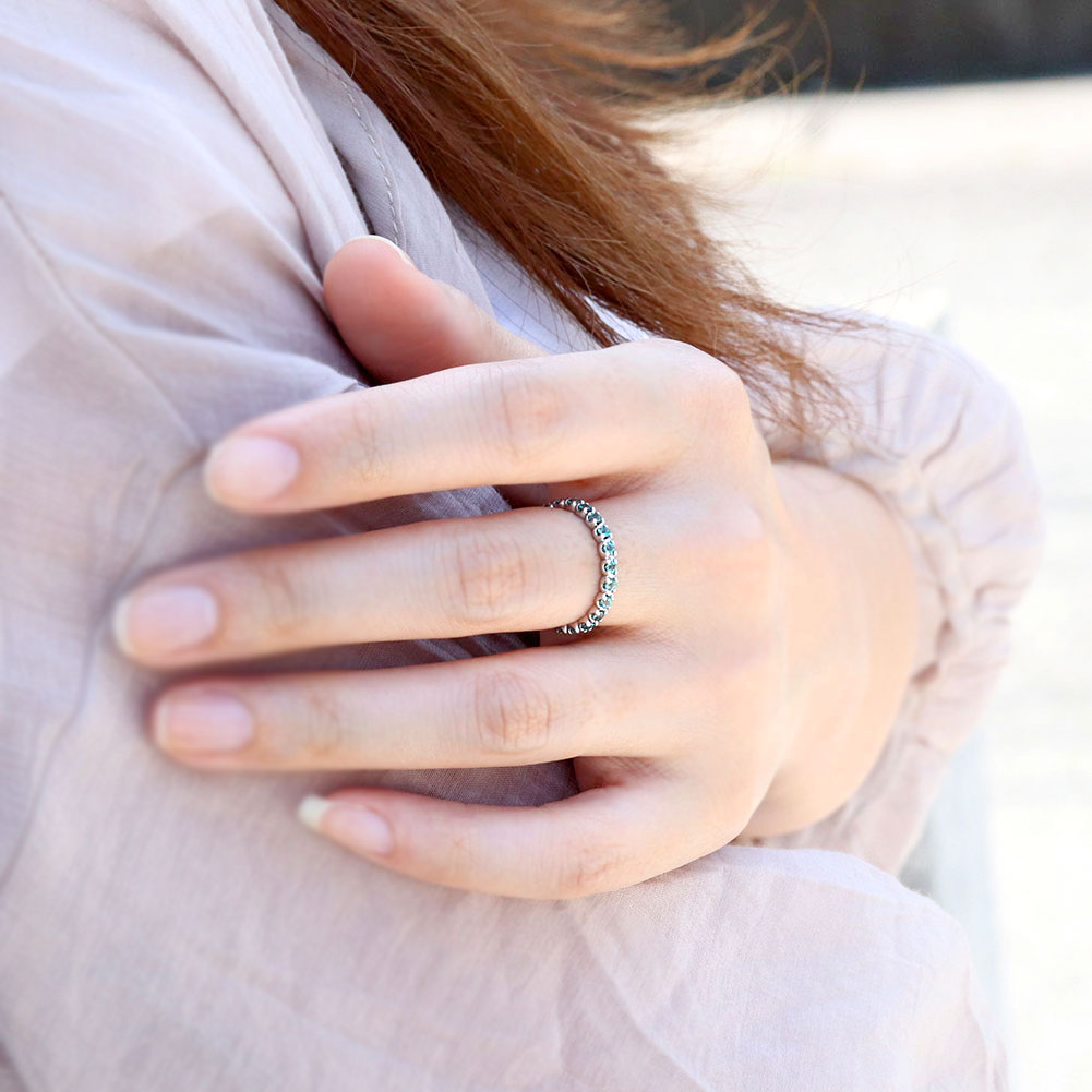 楽天市場】指輪 ハーフエタニティ アレキサンドライト 18k 18金