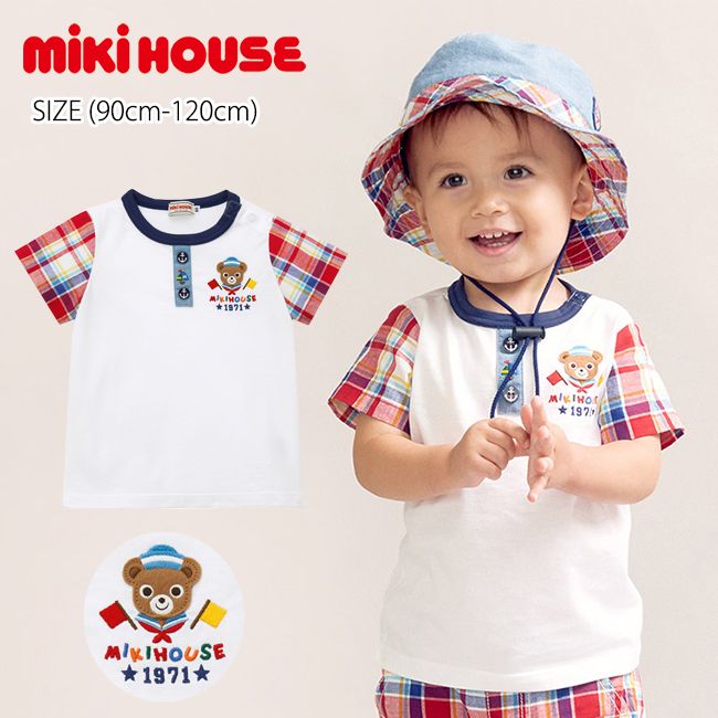 楽天市場】ミキハウス（柄チェック）（Tシャツ・カットソー｜トップス