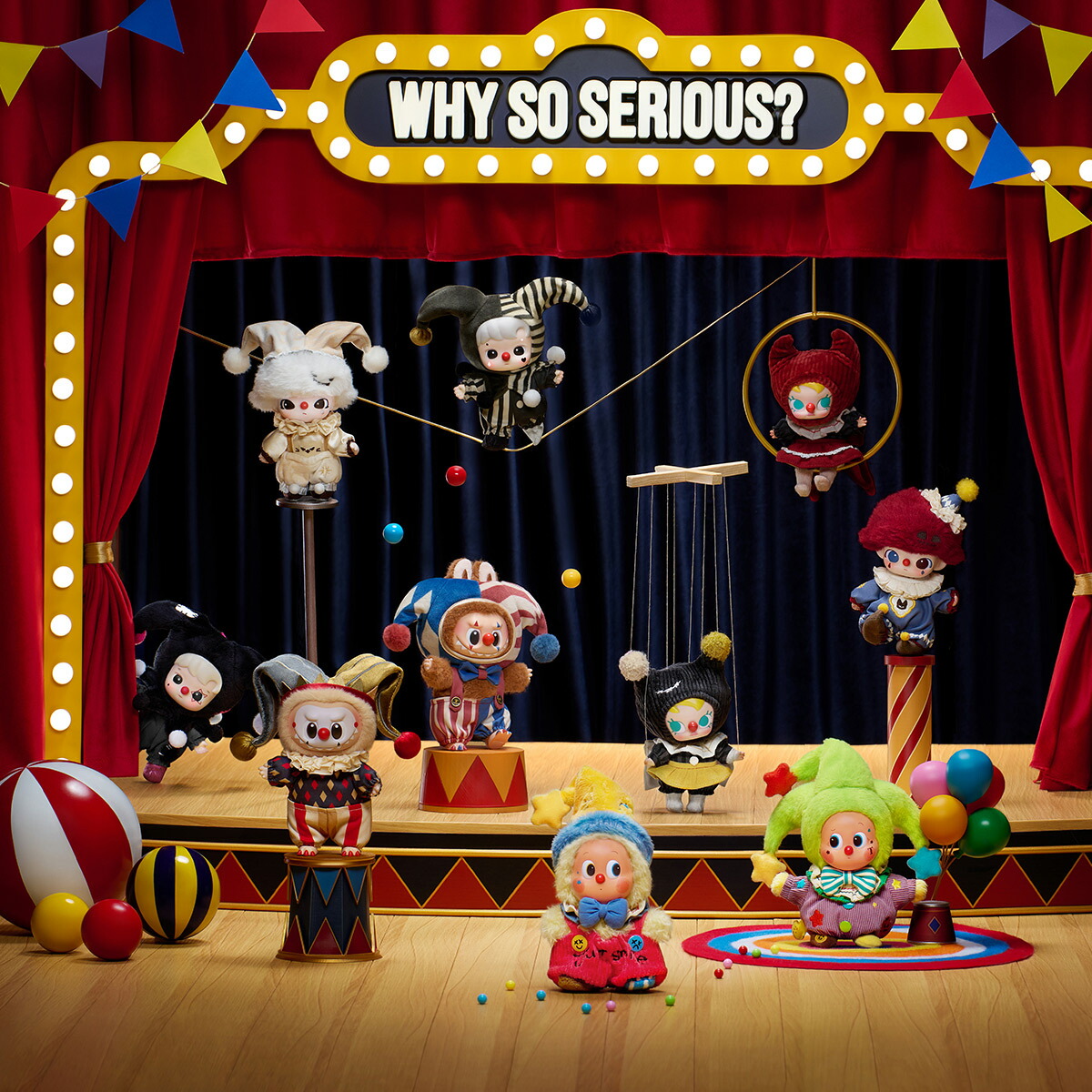 楽天市場】WHY SO SERIOUS シリーズ ぬいぐるみペンダント : POP MART