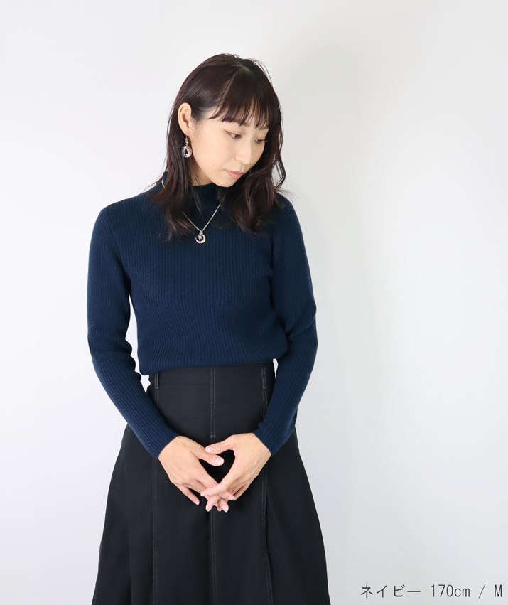 楽天市場】PRODIGAL カシミヤ 100% リブニット 日本製 ハイネック