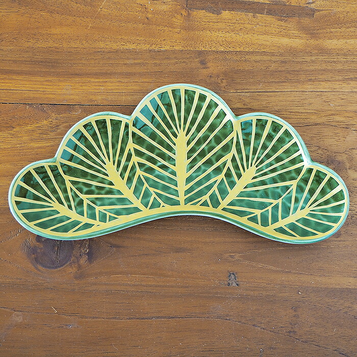 楽天市場】幸楽窯 錦 茶緑金 松葉形 前菜皿 / 有田焼 和食器 新年