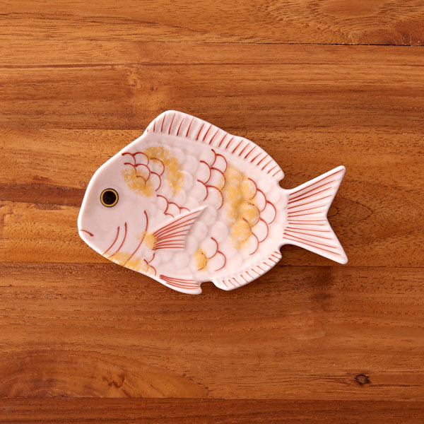 楽天市場】幸楽窯 錦 薄桜釉 金叩 鯛形 銘々皿 / 有田焼 和食器 正月