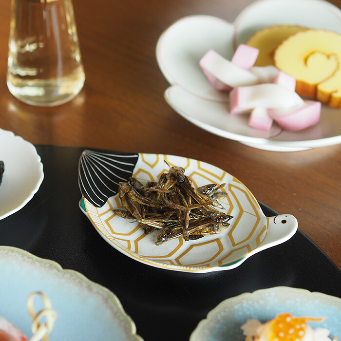 楽天市場】【20日限定クーポン対象】幸楽窯 錦 雪衣 菱模様 亀形 銘々